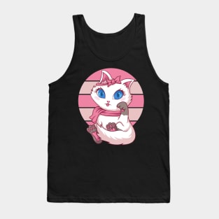 Christmas Cat Female Tank Top